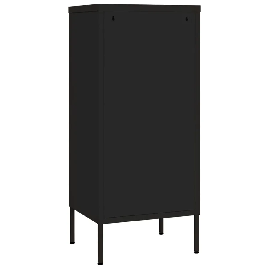 Armoire de rangement Noir 42,5x35x101,5 cm Acier - 5