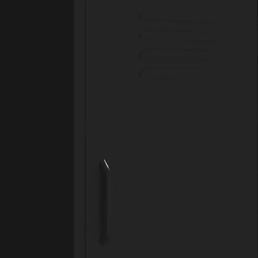 Armoire de rangement Noir 42,5x35x101,5 cm Acier - 7