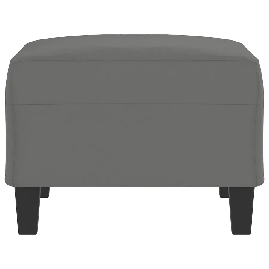 Repose-pied Gris foncé 70x55x41 cm Tissu microfibre - 4