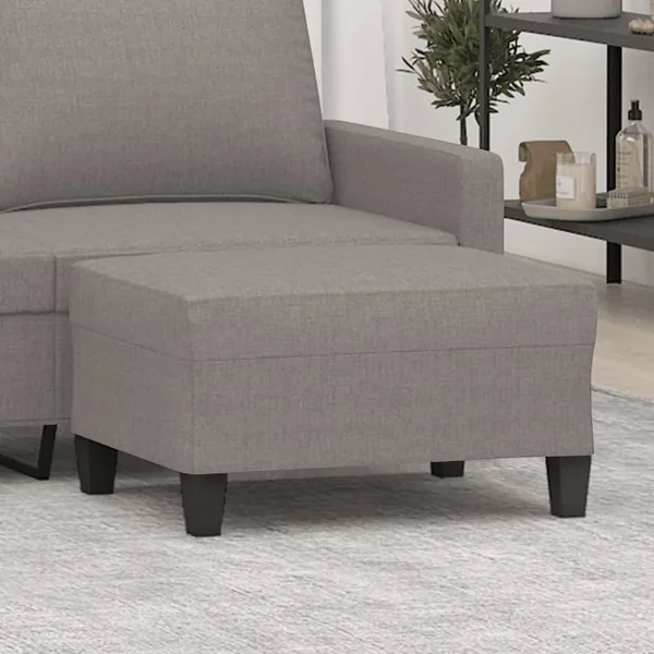 Repose-pied Taupe 70x55x41 cm Tissu
