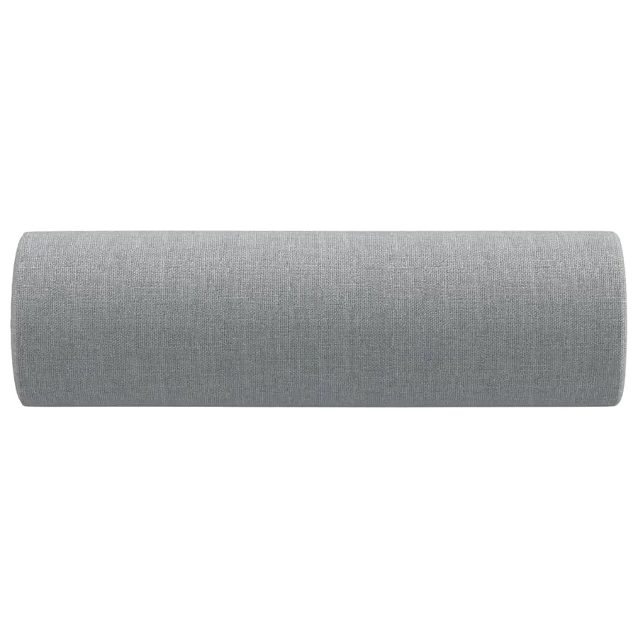 Oreillers décoratifs lot de 2 Gris clair Ø15x50 cm Tissu - 4