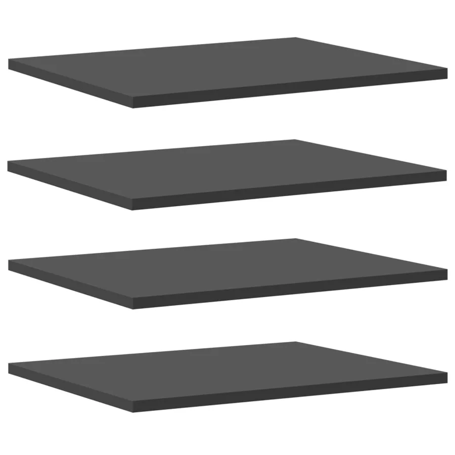Panneaux de bibliothèque 4 pcs Gris 40x50x1,5 cm Aggloméré - 2