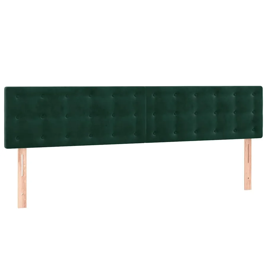 Têtes de lit Vert foncé 160x5x78/88 cm Velours - 2