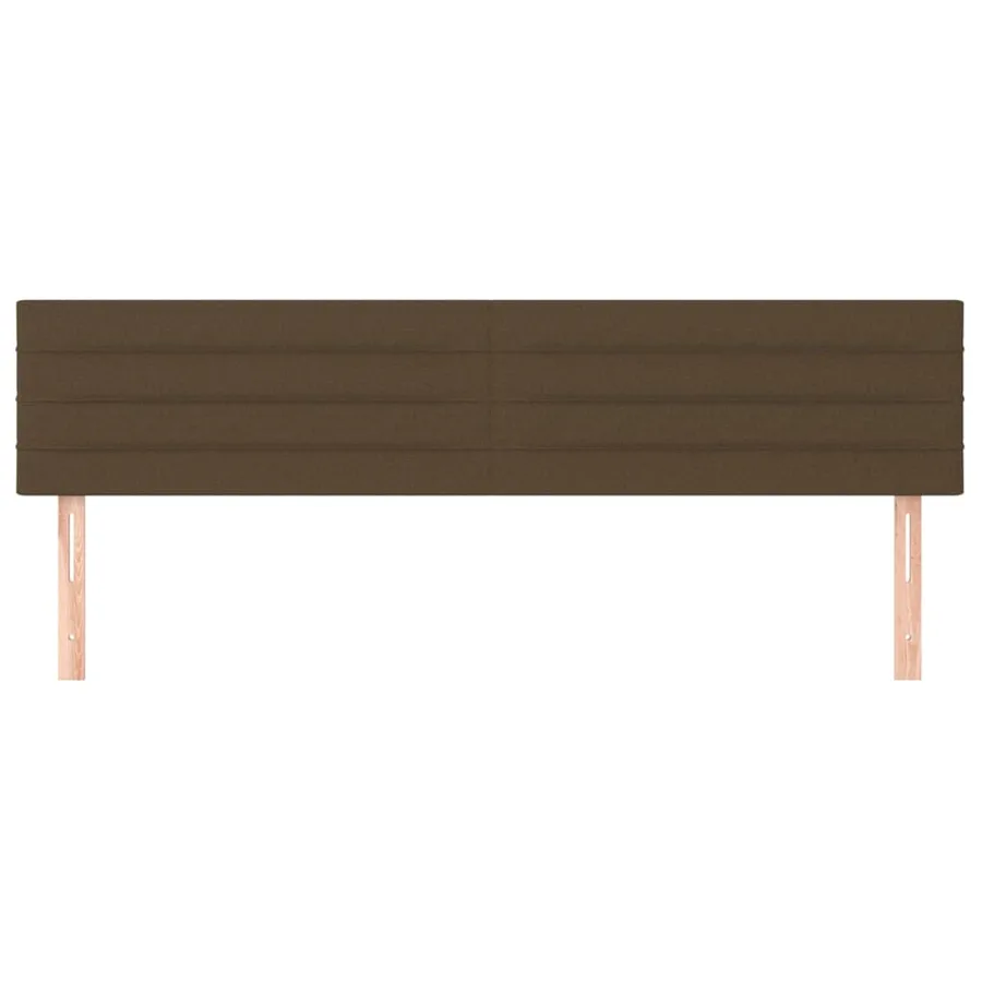 Têtes de lit Marron foncé 160 x 5 x 78/88 cm Tissu - 3