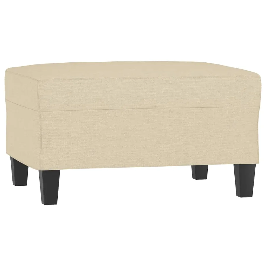 Repose-pied Crème 70x55x41 cm Tissu - 2