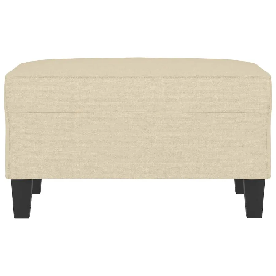 Repose-pied Crème 70x55x41 cm Tissu - 3