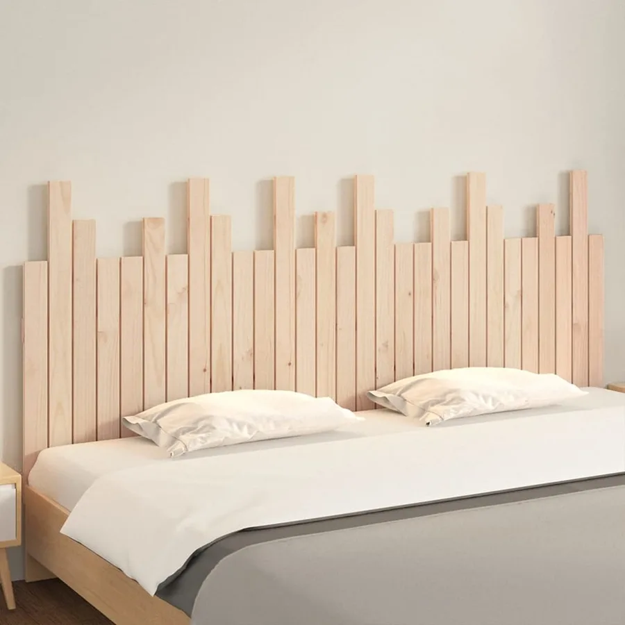 Tête de lit murale 185x3x80 cm Bois massif de pin - 3
