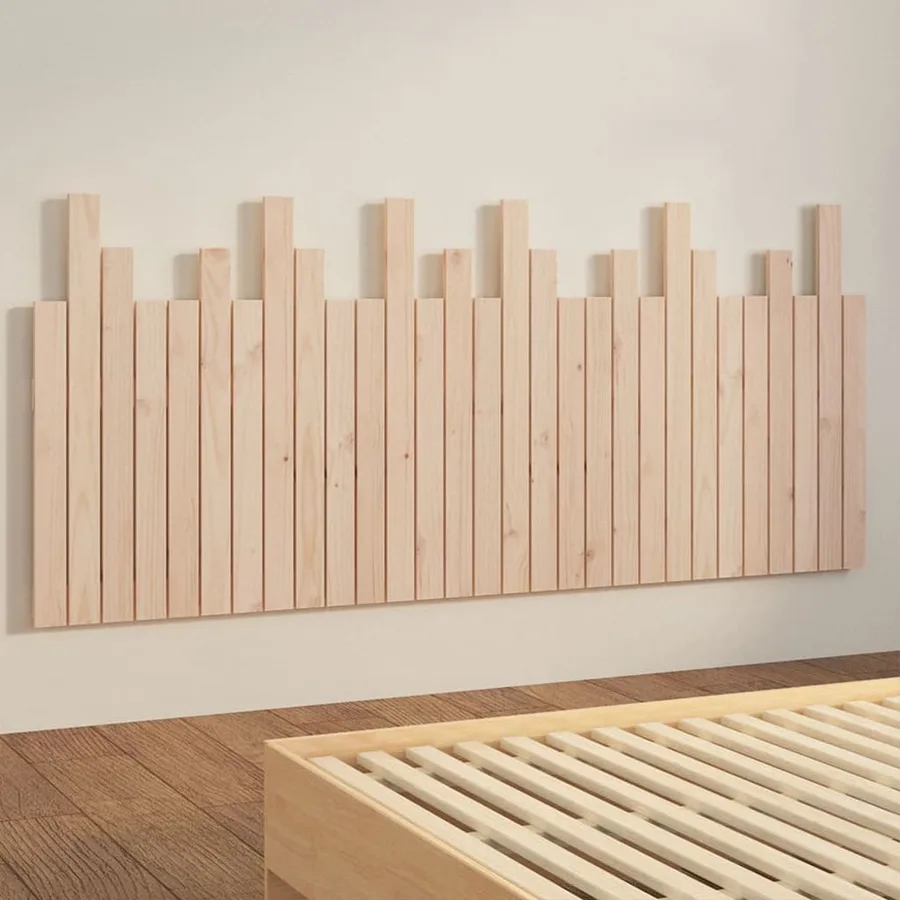 Tête de lit murale 185x3x80 cm Bois massif de pin - 4