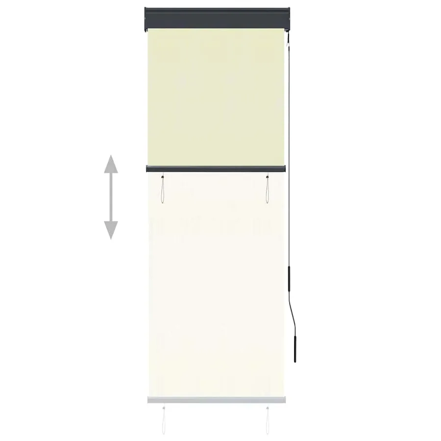Store roulant d'extérieur 60 x 250 cm Crème - 3