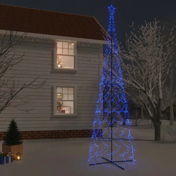 Arbre de Noël cône 3000 LED Bleues 230x800 cm