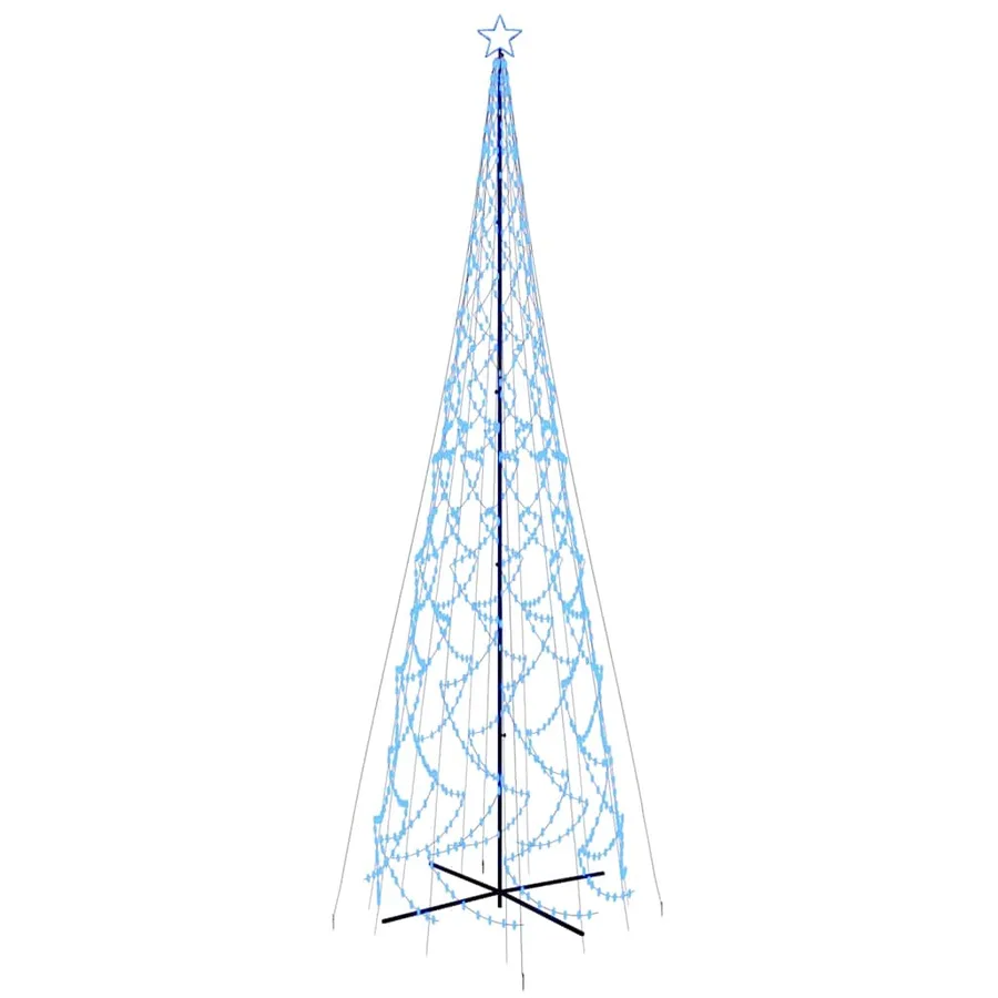 Arbre de Noël cône 3000 LED Bleues 230x800 cm - 2