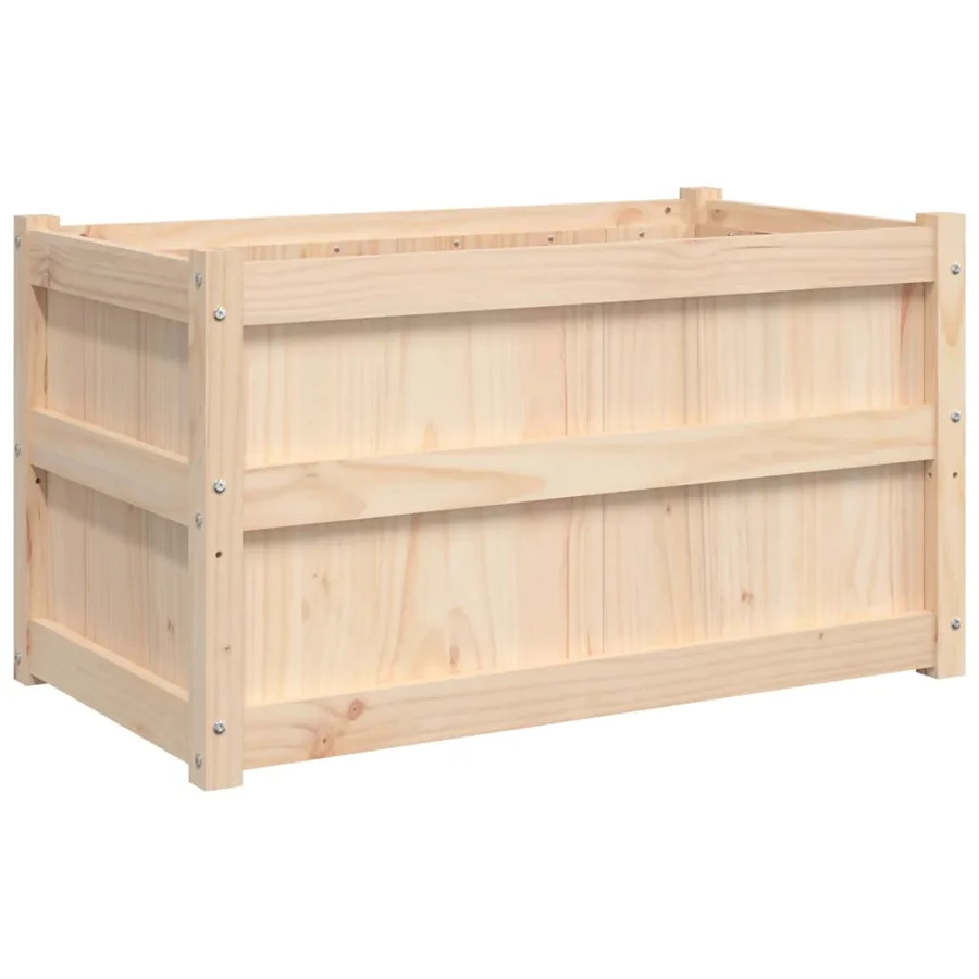 Jardinière d'extérieur 90x50x50 cm bois de pin massif - 7