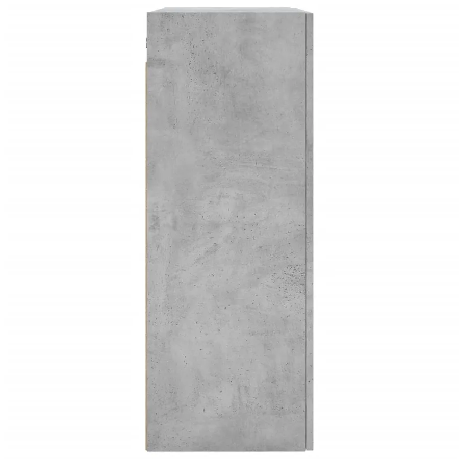 Armoire murale gris béton 69,5x34x90 cm bois d'ingénierie - 8