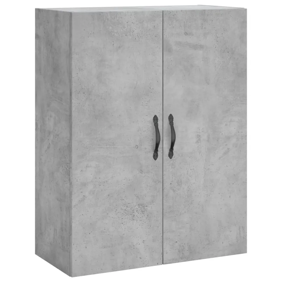 Buffet haut Gris béton 69,5x34x180 cm Bois d'ingénierie - 5