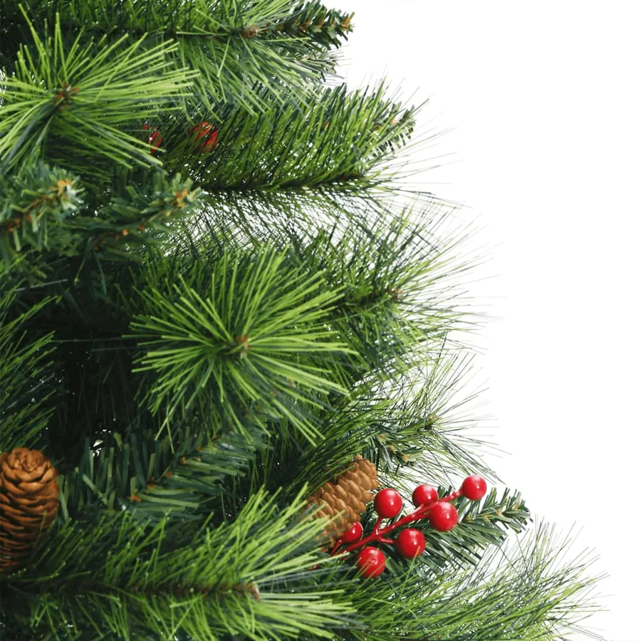 Sapin de Noël artificiel avec pommes de pin et baies 150 cm - 5