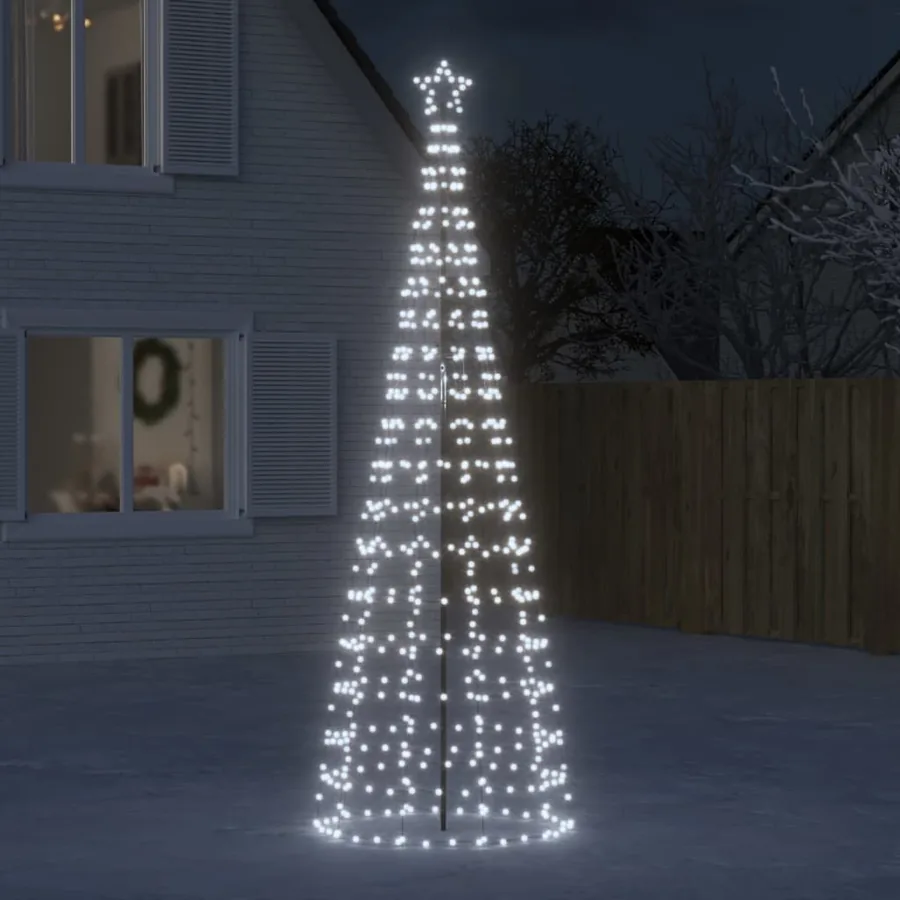 Sapin de Noël à LED avec pointes 570 LED blanc froid 300 cm