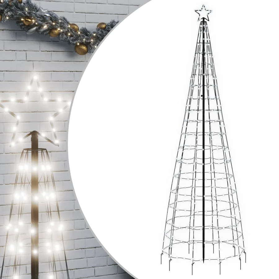 Sapin de Noël à LED avec pointes 570 LED blanc froid 300 cm - 2