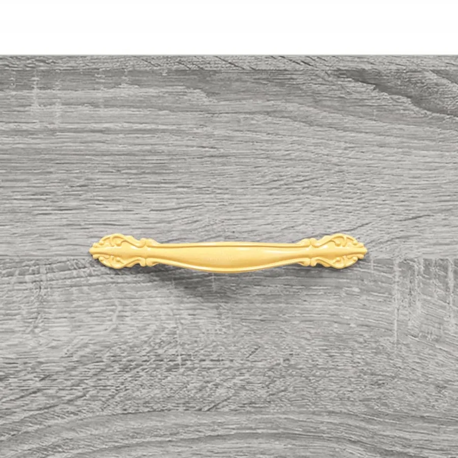 Buffet haut Sonoma gris 69,5x34x180 cm Bois d'ingénierie - 8