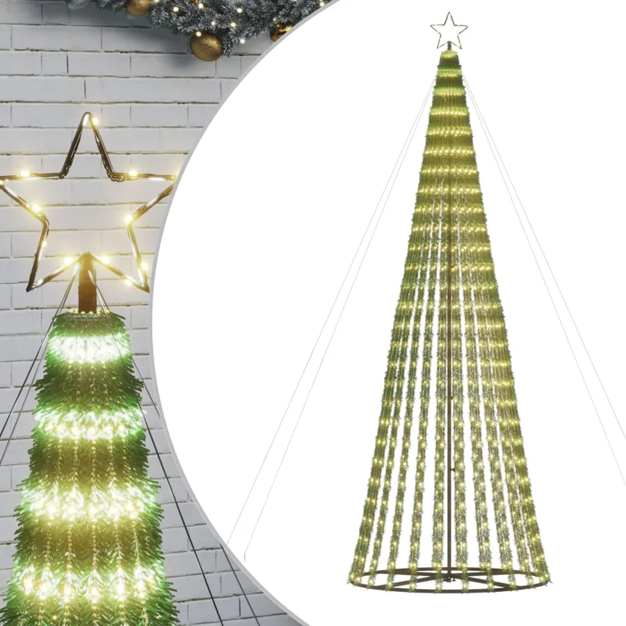 Sapin de Noël à LED 688 LED blanc chaud 300 cm - 2