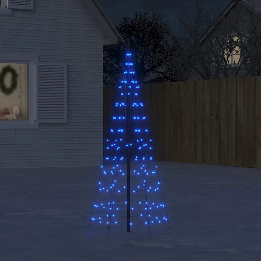 Sapin de Noël à LED 200 LED bleu 180 cm