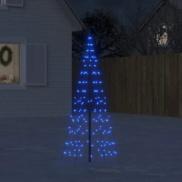 Sapin de Noël à LED 200 LED bleu 180 cm