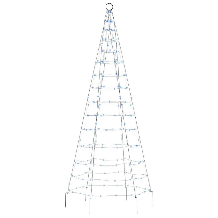 Sapin de Noël à LED 200 LED bleu 180 cm - 4