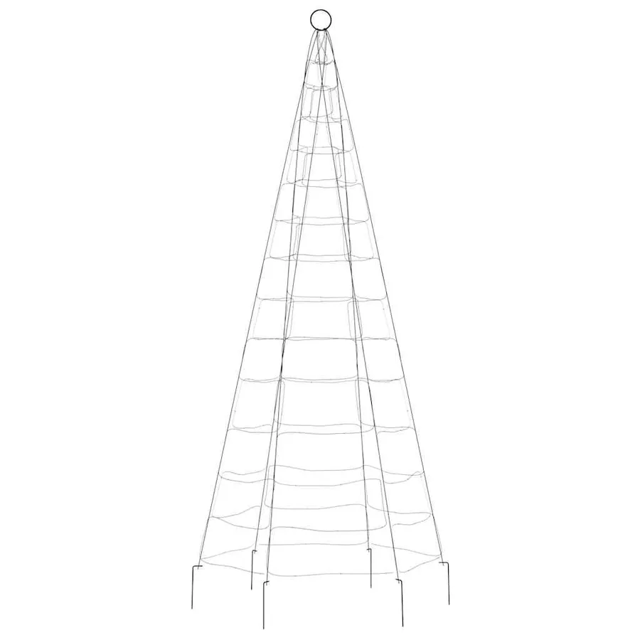 Sapin de Noël à LED 200 LED bleu 180 cm - 5