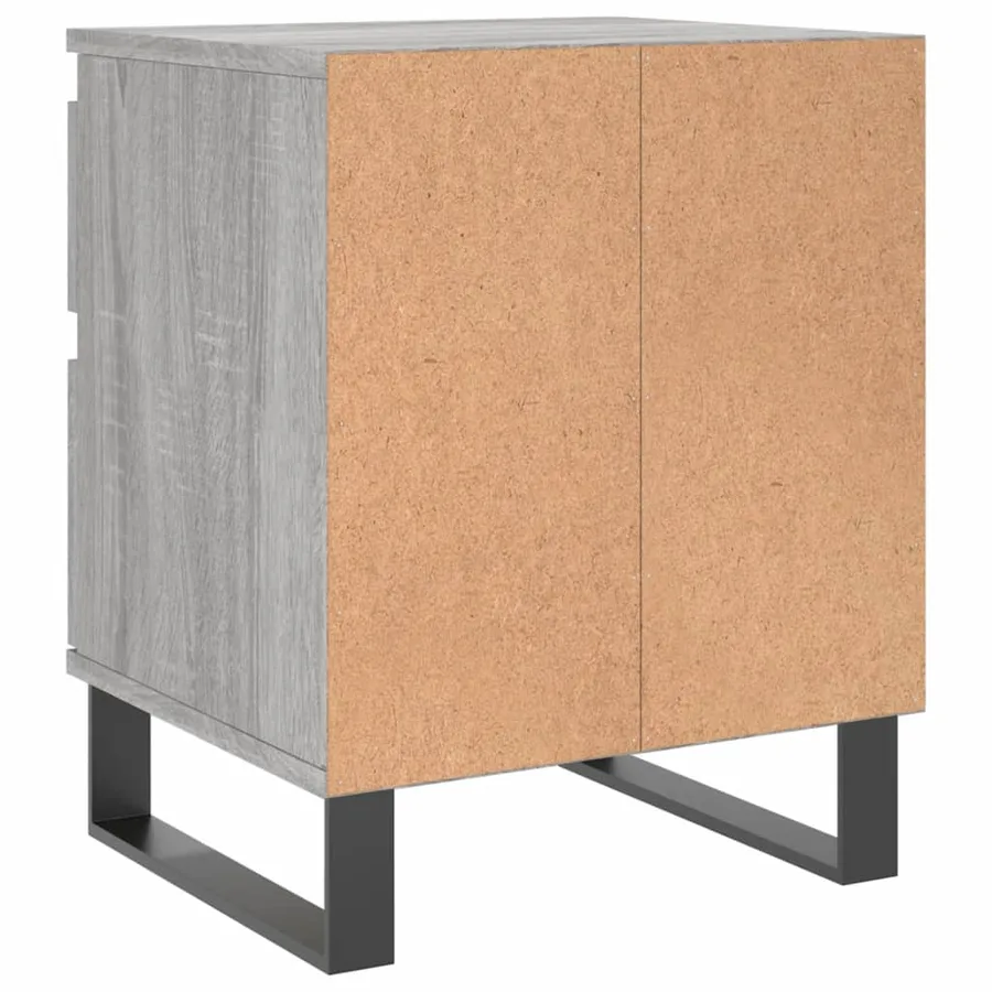 Tables de chevet 2 pcs sonoma gris 40x35x50 cm bois ingénierie - 6