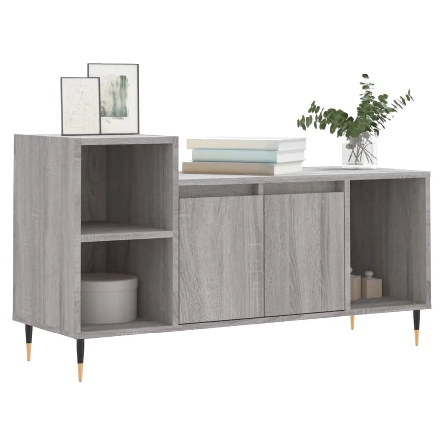 Meuble TV Sonoma gris 100x35x55 cm Bois d'ingénierie - 3