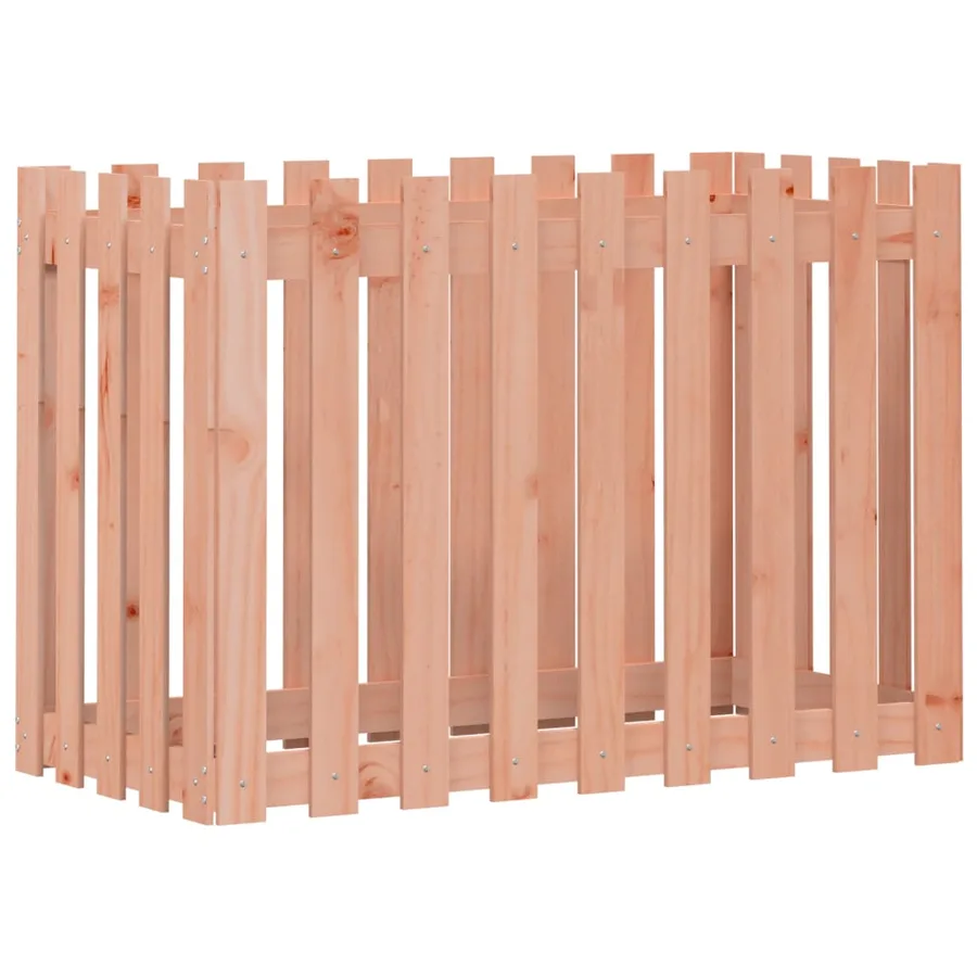 Lit surélevé de jardin design de clôture bois douglas massif - 2