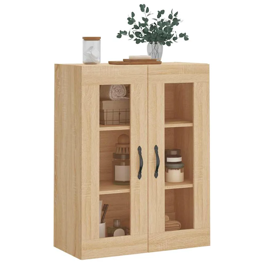 Armoire murale chêne sonoma 69,5x34x90 cm bois d'ingénierie - 4