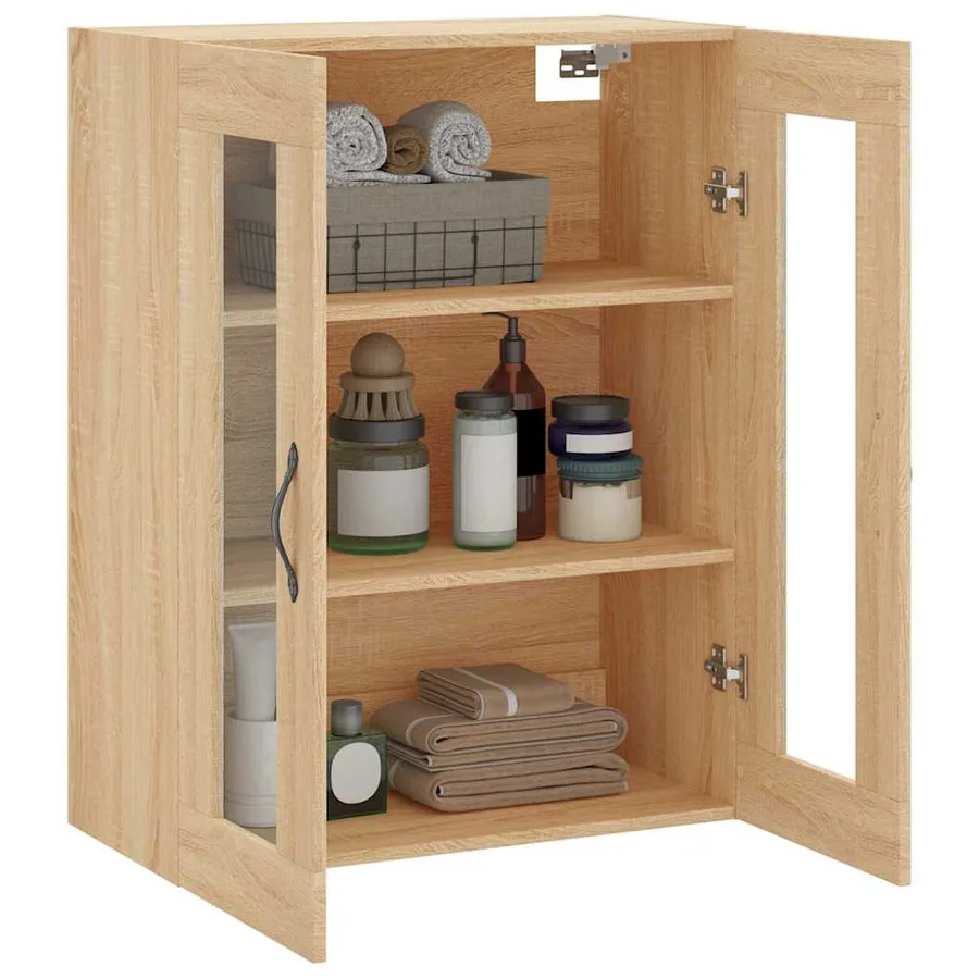 Armoire murale chêne sonoma 69,5x34x90 cm bois d'ingénierie - 5
