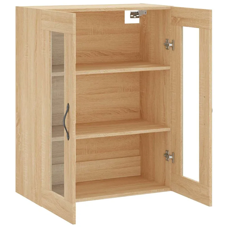 Armoire murale chêne sonoma 69,5x34x90 cm bois d'ingénierie - 6