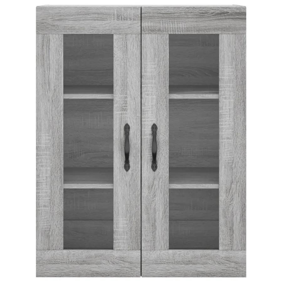 Buffet haut Sonoma gris 69,5x34x180 cm Bois d'ingénierie - 6