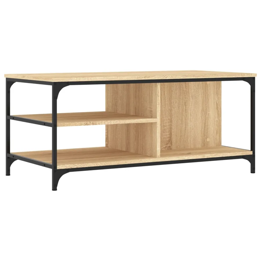 Table basse Chêne sonoma 100x50x45 cm Bois d'ingénierie - 2