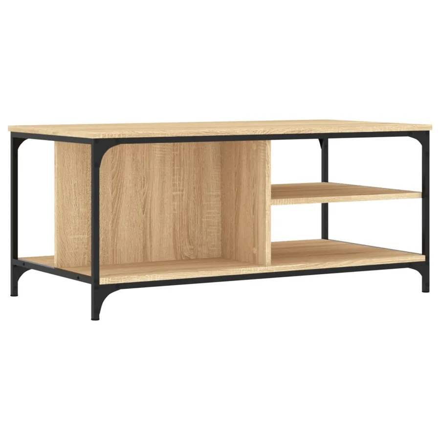 Table basse Chêne sonoma 100x50x45 cm Bois d'ingénierie - 6