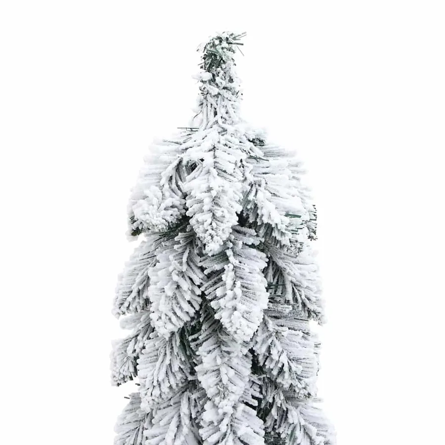 Sapin de Noël artificiel pré-éclairé avec 30 LED/neige floquée - 5