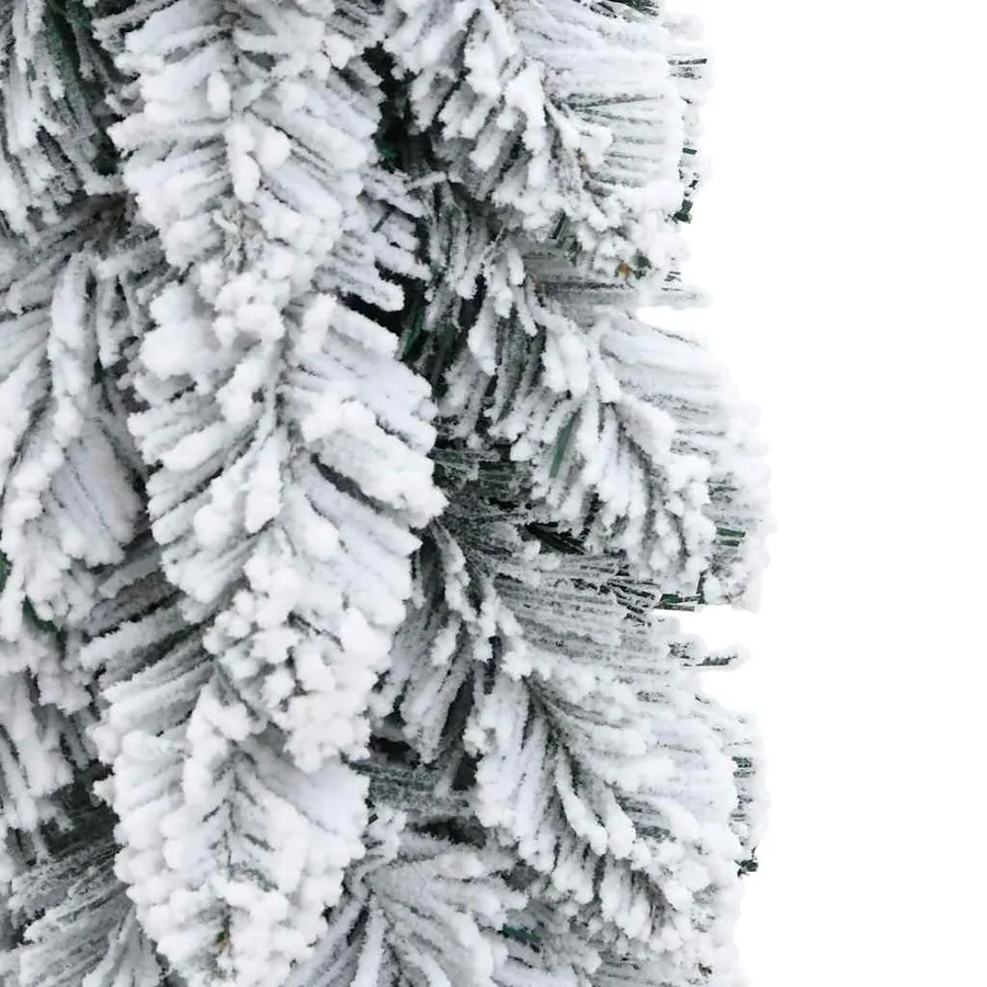 Sapin de Noël artificiel pré-éclairé avec 30 LED/neige floquée - 6