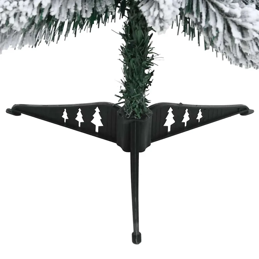 Sapin de Noël artificiel pré-éclairé avec 30 LED/neige floquée - 8