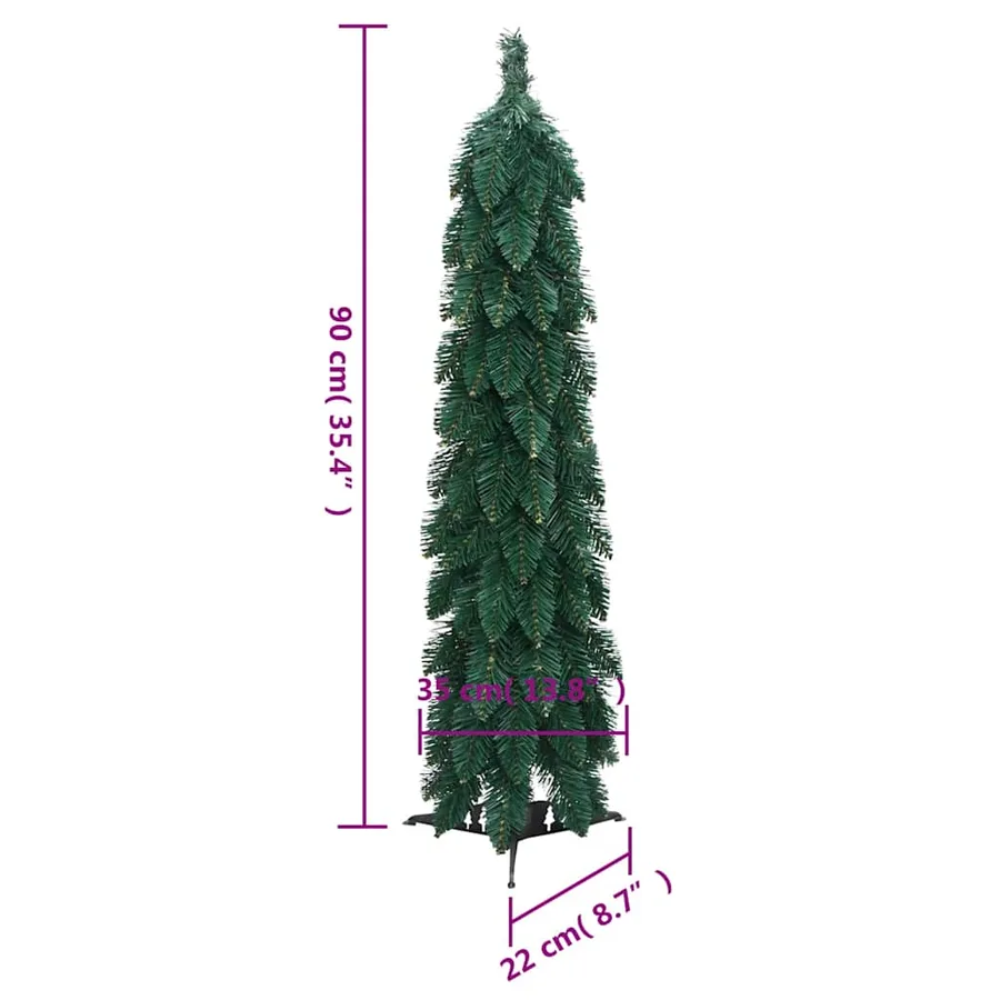 Arbre de Noël artificiel pré-éclairé avec 45 LED 90 cm - 11