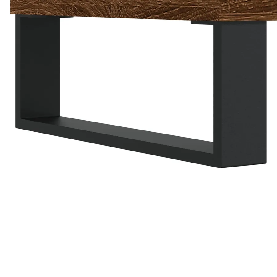 Table basse Chêne marron 90x50x36,5 cm Bois d'ingénierie - 9