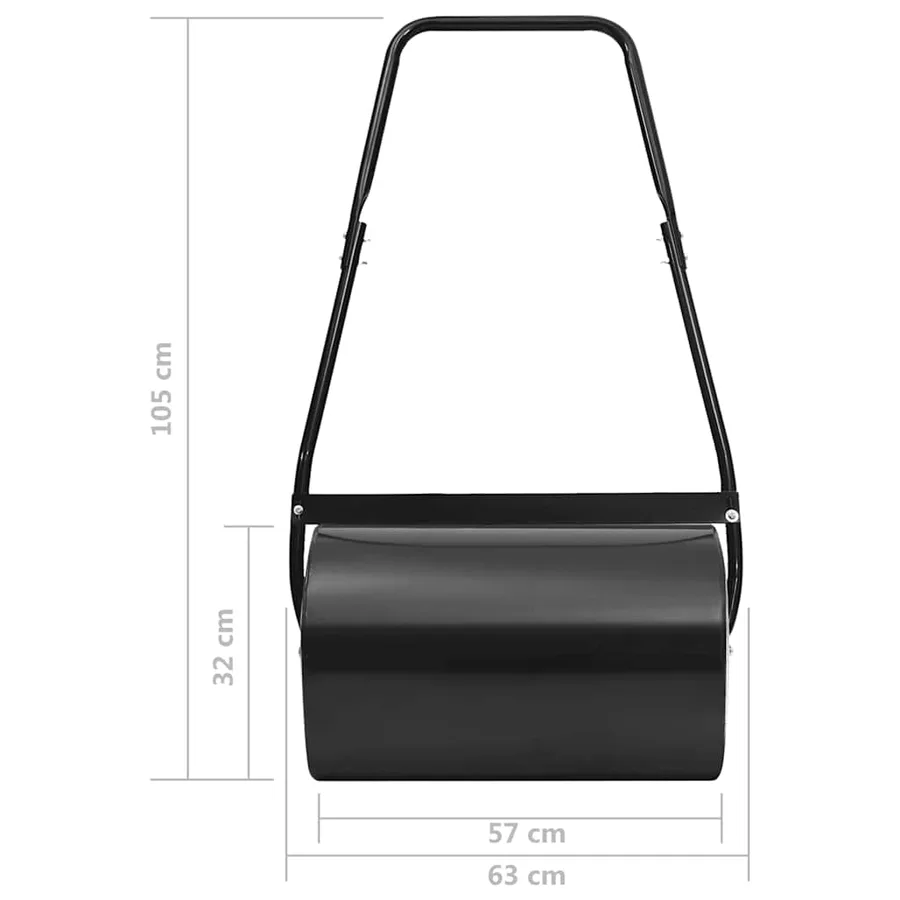 Rouleau à gazon noir 63 cm 50 L - 8