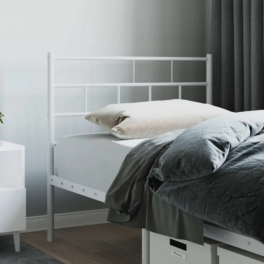 Tête de lit de remplacement métal blanc 80 cm