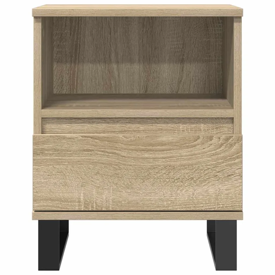 Tables de chevet 2 pcs chêne sonoma 40x35x50 cm bois ingénierie - 4