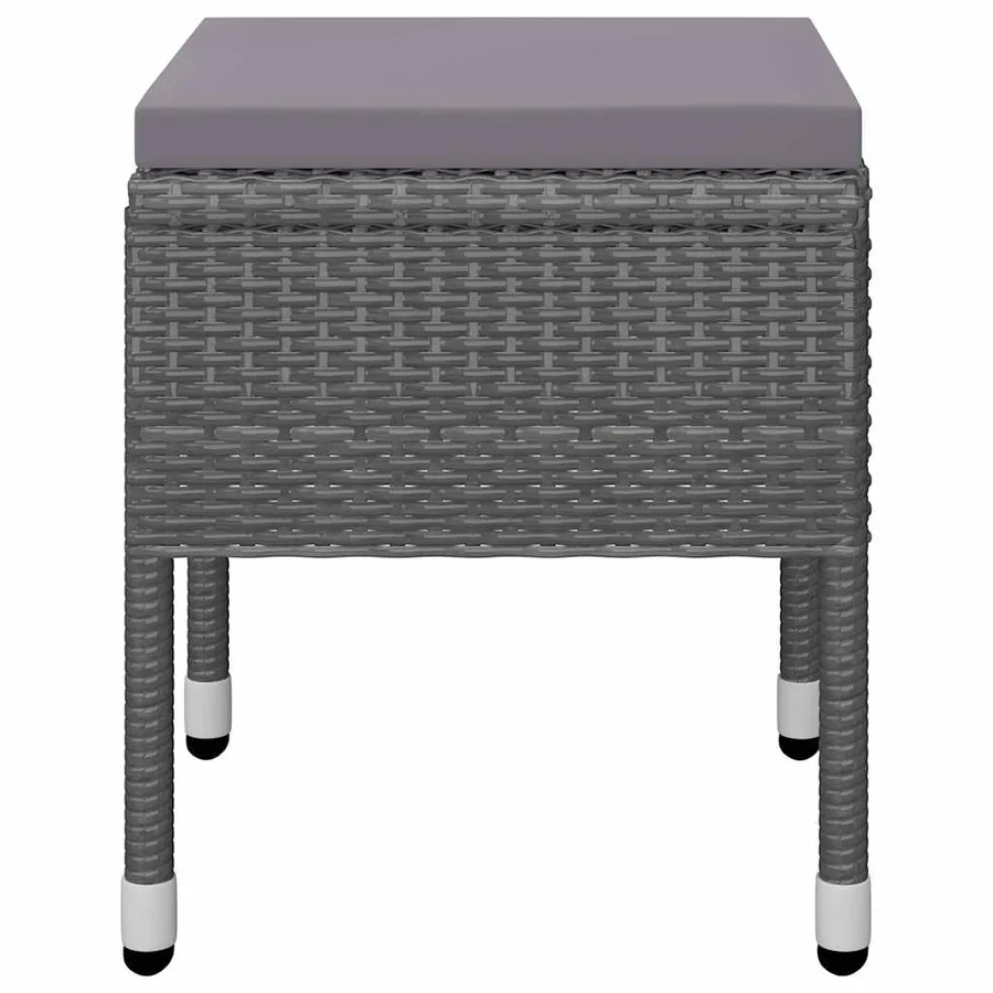 Ensemble à manger de jardin 5 pcs Gris - 8
