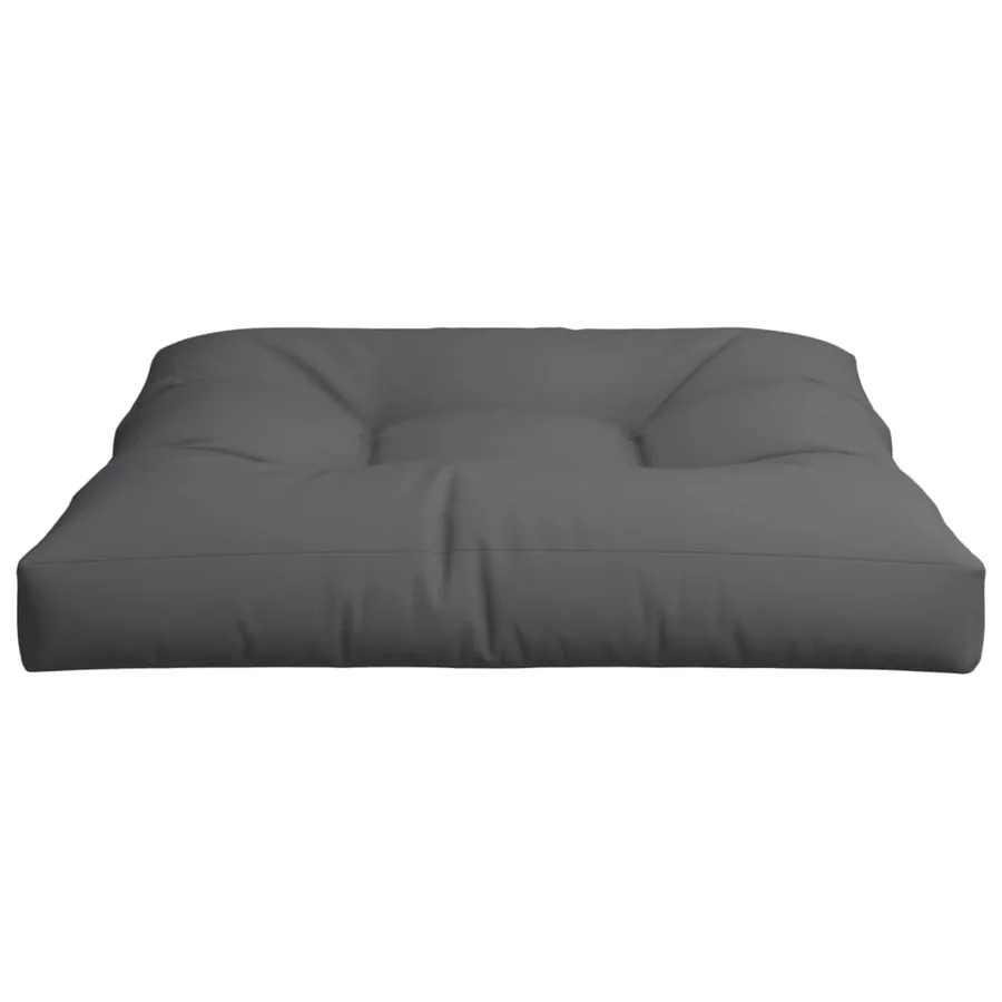 Coussin de palette anthracite 80x80x12 cm tissu - 5