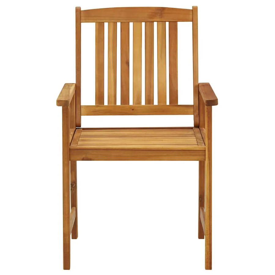 Chaises de jardin avec coussins lot de 2 Bois d'acacia massif - 5