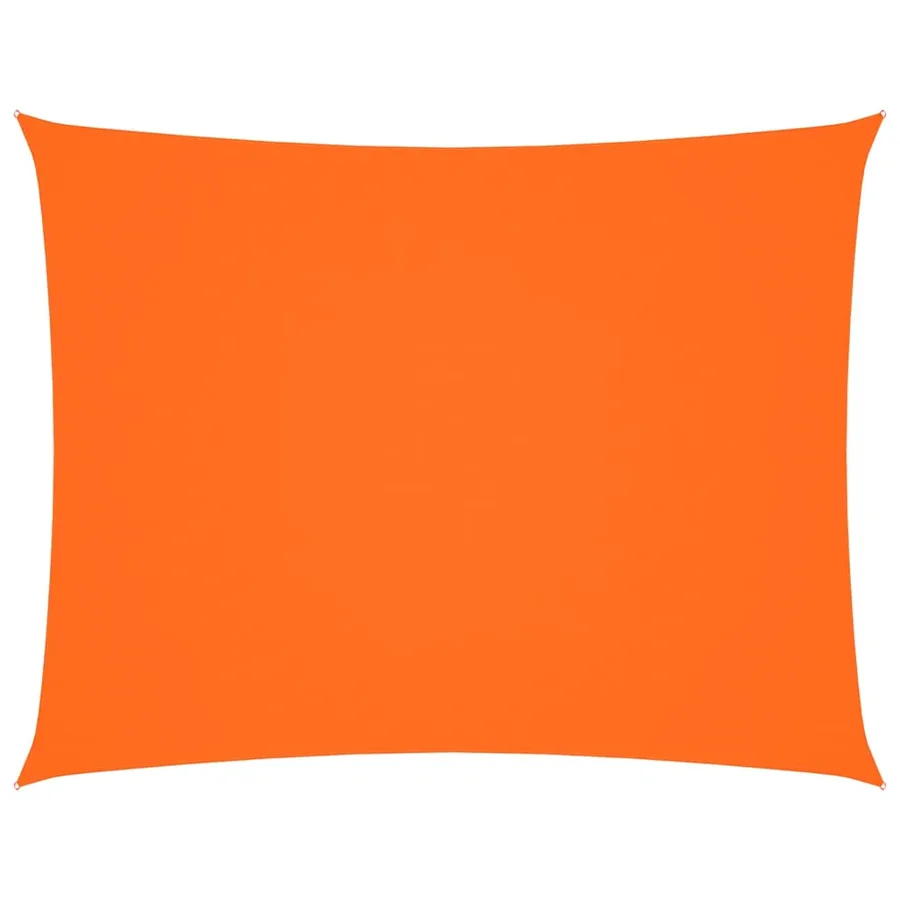 Voile de parasol tissu oxford rectangulaire 3x4 m orange - 2