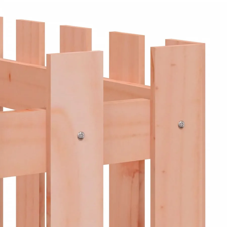 Lit surélevé de jardin design de clôture bois douglas massif - 7