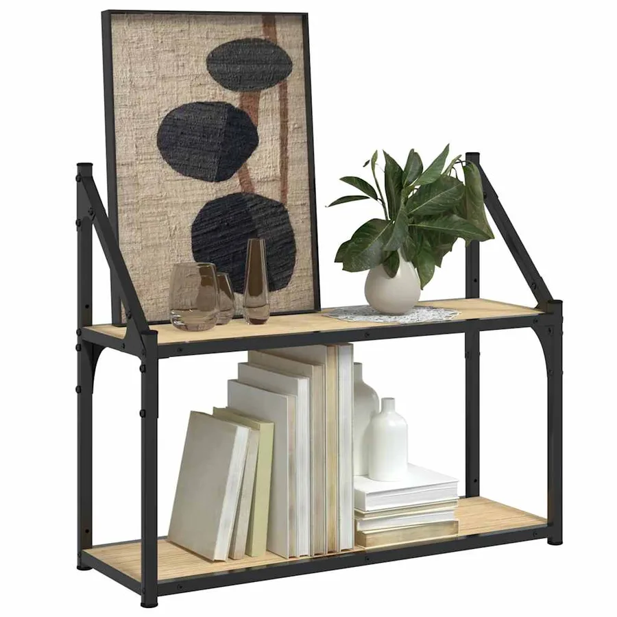 Étagère murale à 2 niveaux Chêne Sonoma 60 x 21 x 51 cm Bois d'ingénierie - 3
